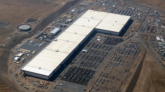 Gigafactoryの全景写真